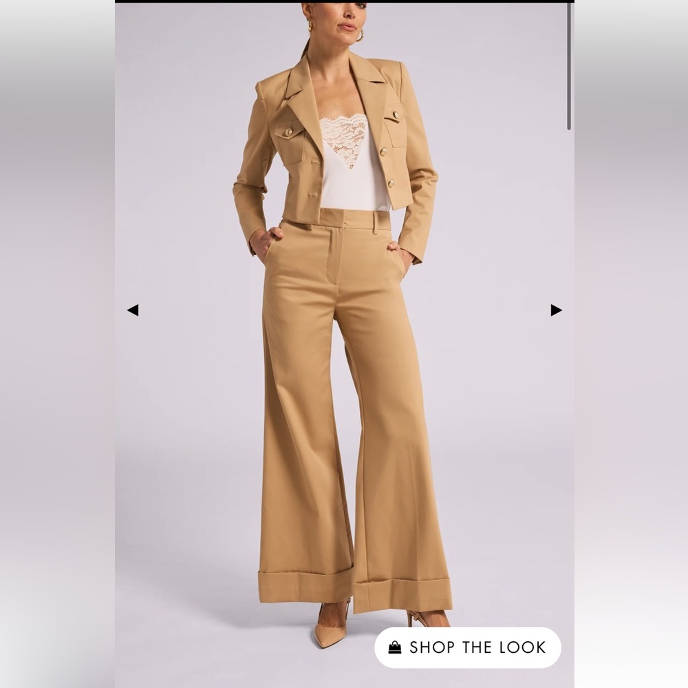 Generation Love Tan Wide-Leg Pantsuit